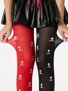 Grunge Punk Quần tất/Quần bó/Quần legging nữ - Nhiều màu - Xem 1