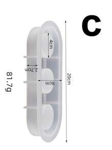 增强多孔圆形烛台模具，水泥石膏圆形烛台，硅胶烛台模具