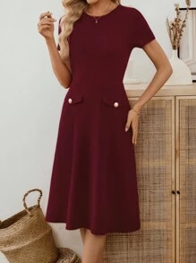Miaspire Women's Black Lace Patchwork Elegant Party Mid-Length Dress Business Casual Woman Office Outfits For Women Work Outfits For Women Fall Clothes For Women Burgundy Dress For Women Wine Red Dress Maroon Dress Midi Dress Elegant Midi Dress Fall Dresses For Women Fall Dresses For Women Dresses For Women Elegant Dresses For Women Elegant Dresses For Women Elegant,Elegant Dresses For Women,, Christmas - Burgundy - View 7