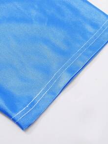 ROMWE MEN Paul Frank X ROMWE Men's Summer Casual Monkey Print Short Sleeve T-Shirt - Blue and White - View 5