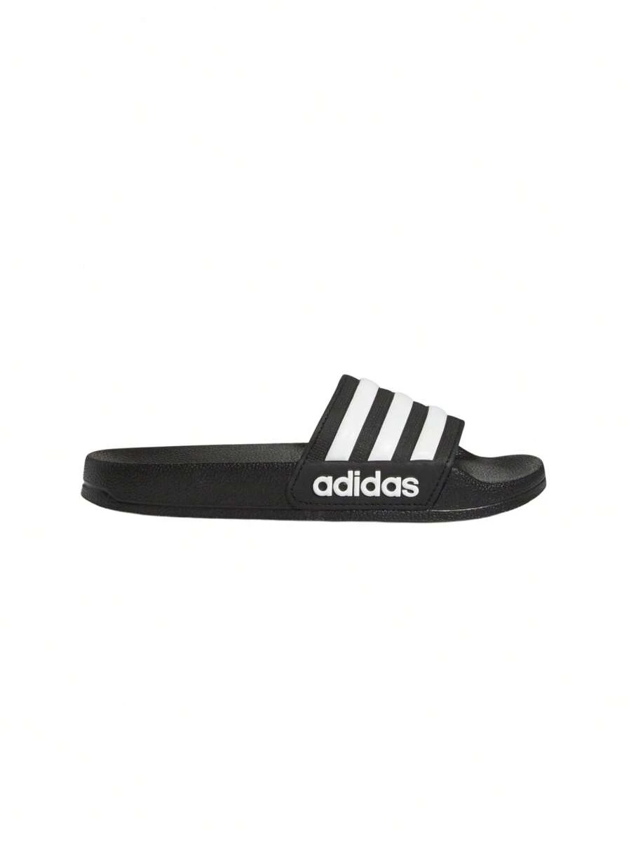 Adidas Adilette Kid's Shower Flip-Flops G27625 - Black and White - View 1