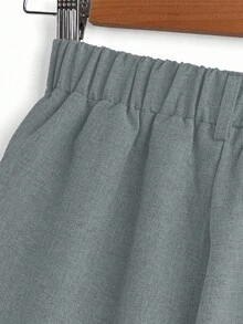 SHEIN Casual Single-Breasted Long Pants For Tween Boy Suitable For School, Commuting, And Daily Wear Chic Outfits For Autumn/Winter Fall - Dark Grey - View 4