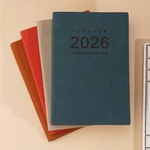 SHEIN 2026 A5 Grand Standard Plan Calendar Planning ,Comes With Stickers,High Quality PU Leather (January December) Daily, Weekly, And Monthly Agendas, 100g Of Paper, 365 Day To-Do List, Planner's Selection, Perfect Gift!, School Supplies,Back To School - A5 - View 13