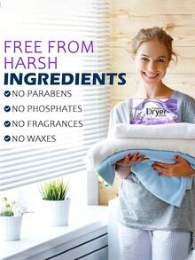 烘干机纸散装天然织物柔顺片植物薰衣草洗衣柔顺剂自然柔软并去除静电烘干机，织物柔顺片，洗衣伴侣，除臭除味香薰片，芳香防静电洗衣香薰片 - 彩色 - 查看 8