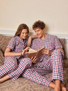 EverLounge Women's Casual Plaid Comfortable Pajama Set - Multicolor - View 5