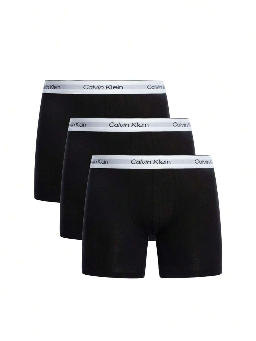 Calvin Klein 3 Pack Boxers - Black and White - View 1
