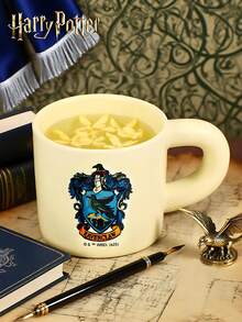 HARRY POTTER X SHEIN 1 Buah Cangkir Keramik Bermotif Logo, Desain Buatan Tangan Berkualitas Tinggi, Cangkir Kopi/Teh Bergaya, Hadiah untuk Teman, Perlengkapan Sekolah, Hadiah Natal, Hadiah Ulang Tahun - MultiWarna - View 4