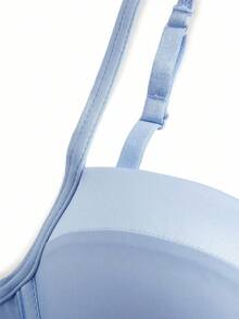 SHEIN Bộ 2 chiếc áo ngực cúp ngực satin tối giản kiểu Pháp - Nhiều màu - Xem 10