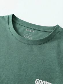 INAWLY 女士休闲舒适印花圆领短袖T恤