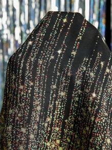 Gownix Plus Size Women Elegant And Romantic Anti-Sequin Printed Top And Wide Leg Pants 2 Pieces Set,Old Money Style Women,Business Casual Woman,Teacher Outfits For Women,Teacher Outfits For Women,Back To School Clothes,Office Outfits For Women,Lounge Sets For Women,Work Clothes Women,Button Up Shirt Women,Teacher Shirts,Work Outfits For Women,Teacher Outfits,Work Pants,Modest,Classy,Work Tops,Set For Wedding Guest,Wedding Guest Set,Wedding Guest Set Elegant,Mother Of The Bride Set,Wedding Guest,Formal Set For Wedding Guest,2025 New,Fall Clothes For Women,Winter Clothes For Women,Fall Clothes Plus Size ,Winter Clothes,Autumn, Winter Outfit For Women,Night Out,Going Out Outfit , Old Money Style Women,Suitable For Multiple Occasions,Halloween, Homecoming,Christmas,Business Casual Woman,Business Casual Outfits Women,Business Casual Woman Curve, Teacher Clothing, Business Commuting,Halloween,Christmas,2025 New - Black - View 11