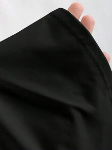 Sweetra Tank Top Kasual Wanita Warna Polos dengan Leher Persegi dan Lipit, Pas Badan. - MultiWarna - View 8