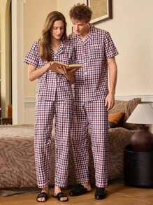EverLounge Women's Casual Plaid Comfortable Pajama Set - Multicolor - View 4