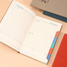 SHEIN 2026 A5 Grand Standard Plan Calendar Planning ,Comes With Stickers,High Quality PU Leather (January December) Daily, Weekly, And Monthly Agendas, 100g Of Paper, 365 Day To-Do List, Planner's Selection, Perfect Gift!, School Supplies,Back To School - A5 - View 12