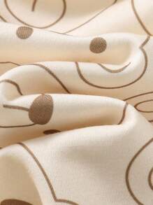 Cozy Pixies Maglia a girocollo in maglia morbida con stampa di orsetti cartoni animati, manica lunga, per bambina