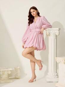 CUCCOO CHICEST 女士优雅蝴蝶结交叉踝带方头细高跟凉鞋，仿皮，浅粉色，适合正式场合、约会、派对、海滩、度假 - 淺粉色 - 查看 12