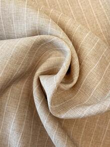 Franclia Women's Spring/Summer Linen-Like Striped Decorative Wide-Leg Pants With Ruffle Waistband, Casual Holiday Style Fall Cloth For Women