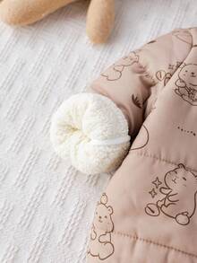 Cozy Pixies Áo khoác dài tay có mũ in hình động vật hoạt hình cho bé trai - Nhiều màu - Xem 4