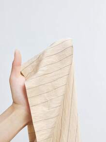 Maija Chemise casual ample à manches courtes à épaule tombante, boutonnée sur le devant avec poches, style rayé pour femmes - Nude - Voir 9