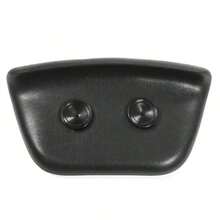 SHEIN 热水浴缸枕头 PU 浴垫，带防滑吸盘，符合人体工程学的家用水疗头枕，用于放松头部颈部，家用水疗浴缸浴室装饰秋季装饰浴室配件，返校季 - 黑色 - 查看 6