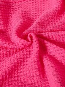 青少年女孩休闲花卉印花针织开衫夹克，秋季、假日、夏季、旅行 - 玫紅色 - 查看 6