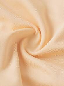 Tween Girl Minimalist Comfortable Ruched Elastic Fitted Camisole Fall Winter - Apricot - View 4