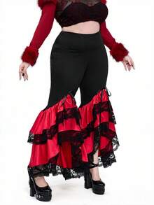 Whyspr Goth Punk Halloween Plus Size Pants Fall Cloth For Women - Multicolor - View 4