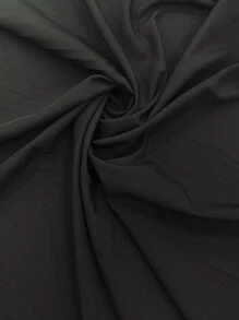 Elenzga 女士夏季优雅纯色无袖连衣裙 - 黑色 - 查看 6