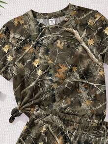 SHEIN Họa tiết lá cây cổ điển, BM, Phong cách Mỹ ngọt ngào cổ điển, Phong cách trường học, Người nổi tiếng trên mạng, Dạo phố, Phong cách đường phố, Phong cách thể thao thường ngày trong trường học, Bộ quần short tay ngắn tối giản thường ngày 2 món cho bé gái tuổi teen phù hợp cho mùa hè, Lễ hội âm nhạc Bohemian Hippie, Trẻ em sành điệu, Trang phục thường ngày, Quần áo họa tiết trẻ em, Trở lại trường, Tiệc chào đón, Phù hợp cho dã ngoại ngoài trời, Đi chơi, Chụp ảnh đường phố, Nhà, Trường học - Nhiều màu - Xem 3