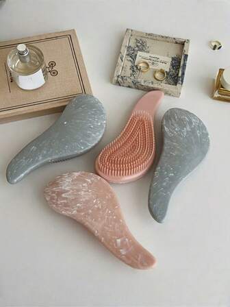 1pc Ergonomic Effect Massage Hair Comb,Detangling Brush For Dry Hair, Portable And Stylish With Knot-Free Comb