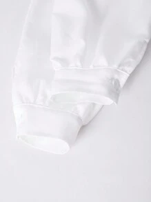 SHEIN Teenager Mädchen Lässiges, süßes & elegantes Hemdkleid Set, mit plissiertem Design an der Brust und Schleife an der Taille, Kragen Hemd, geeignet für Einkaufen, Ausgehen, Spazierengehen und Schule - Pink - Übersicht 7