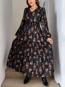 Easowa Curve 大码女式秋冬装 女士休闲航海风蓝色简约蓬松长袖古钱风女式万圣节服装 女士海军风服装外套 万圣节服装女士冬季服装 海军风服装女士冬季服装外套 - 彩色 - 查看 7