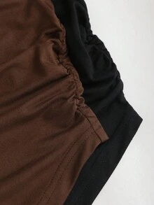 Sweetra Áo thun nữ Y2K cổ lệch gợi cảm khóa kim loại, đa năng khi đi làm, Thu/Đông - Nhiều màu - Xem 6