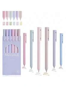 SHEIN 44 件莫兰迪色文具套装文具套装，中性笔 0.5 毫米 44 件套装彩色多色墨水细尖舒适握把速干笔用于日记笔记、学校用品。返校。 - 均碼 - 查看 5