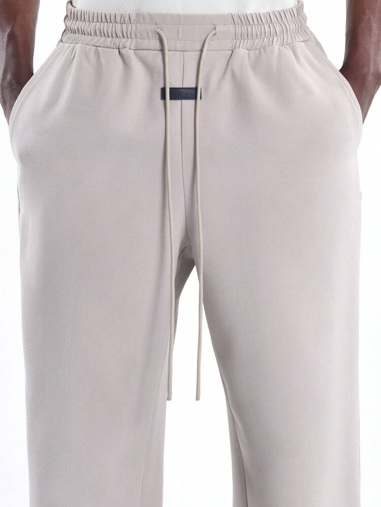 Premium Twill Wide Leg Pants With Comfort Waistband