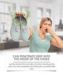 SHEIN 1 Peça/2 Peças Spray Desodorizante para Sapatos, Desodorizante para Sapatos, Spray para Sapatos, Removedor de Odor de Sapatos, Limpador de Sapatos, Desodorizante para Suor dos Pés, Cheiro Fresco e Limpo Duradouro - Multicolorido - Visão 5