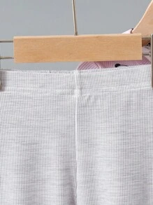 4pcs Baby Girls Pajamas Snug Fit - Pink - View 3