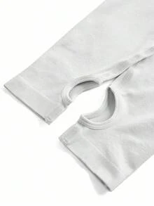 Easithlete 3pcs/Set Plus Size Women Seamless Long Sleeve Sports Tops Long Sleeve Workout Tops Long Sleeve Active Wear - Multicolor - View 10