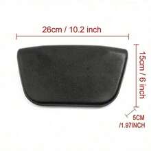 SHEIN 热水浴缸枕头 PU 浴垫，带防滑吸盘，符合人体工程学的家用水疗头枕，用于放松头部颈部，家用水疗浴缸浴室装饰秋季装饰浴室配件，返校季 - 黑色 - 查看 4