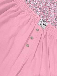 3 buc. Detaliu imprimat și etichetă Homewear Lounge Fund