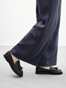 CUCCOO BIZCHIC Women's Casual Slip-On Flat Athletic Sneakers For Christmas - Black - View 5