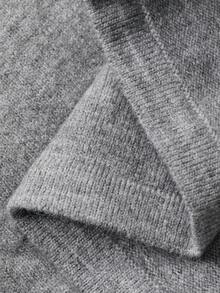 DAZY 女士纯色圆领无袖休闲宽松针织连衣裙毛衣裙夏季女装 - 灰色 - 查看 9