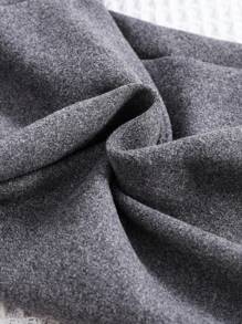 SHEIN Tween Girls Two Pieces Tight-Fitting Fleece Thermal Leggings With Waist Patch Decoration Chic Outfits For Autumn/Winter