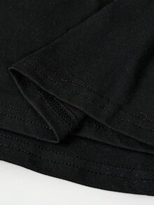 SHEIN Girlism Tween Girls 2pcs/Set All-Match Slim Fit Simple Basic Cami Top Girls Cami Tank Tops Tight Tops Black Cami Cami Tops Black Cami Tops Girls Tank Tops Camisoles For Teens Tank Tops With Bras Teen - Black - View 4