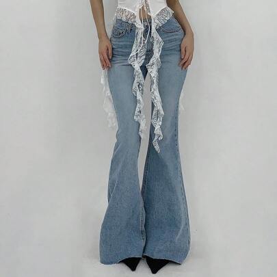 Women's Light Wash Flare Jeans