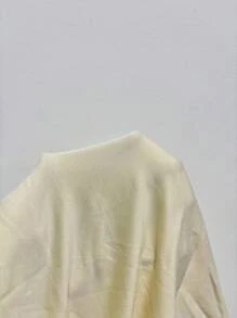 INAWLY Top halter sin espalda de unicolor casual para mujer, amarillo - Amarillo - Ver 4