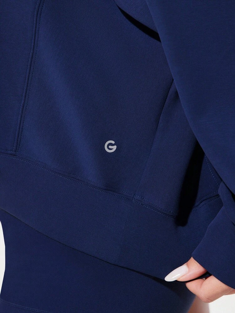 Modal Soft Oversized Off-Shoulder Sweatshirt Daily Casual   Spring Summer