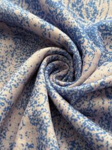 Florisole Women's Retro All-Over Print Crew Neck Loose Casual Long Sleeve T-Shirt Fall Cloth For Women - Blue - View 7