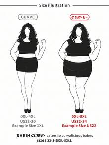 SHEIN CURVE+ Kurvenreiche Große Größen/Herbstkleidung/Herbstmode für Frauen/Winterkleidung für Frauen/Wintermode Große Größen Modische Lässig-bis-Business Elegante Free People Schulanfang, Outfit für Lehrer, Business-Profi, Pride-Bekleidung Schwarzes Kleid, Herbst, Konzerte, Damen Rundhals Taschen Mini Kleid, Gestreiftes Maxikleid