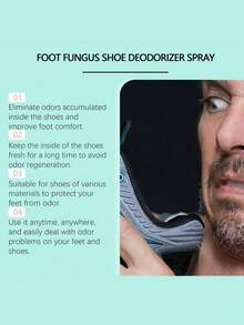 SHEIN 1 Peça/2 Peças Spray Desodorizante para Sapatos, Desodorizante para Sapatos, Spray para Sapatos, Removedor de Odor de Sapatos, Limpador de Sapatos, Desodorizante para Suor dos Pés, Cheiro Fresco e Limpo Duradouro - Multicolorido - Visão 7
