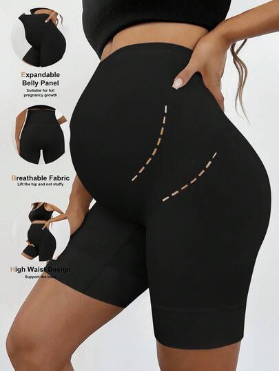 SHEIN Fall Clothes,Autumn Clothes,Maternity Autumn Clothes Maternity Premium Maternity Shapewear, High Waisted Mid-Thigh Pregnancy Underwear Prevent Chaffing Soft Abdominal Support Maternity Biker Shorts Pregnancy Shorts Maternity Bike Shorts High Waisted Maternity Shorts Maternity Compression Shorts